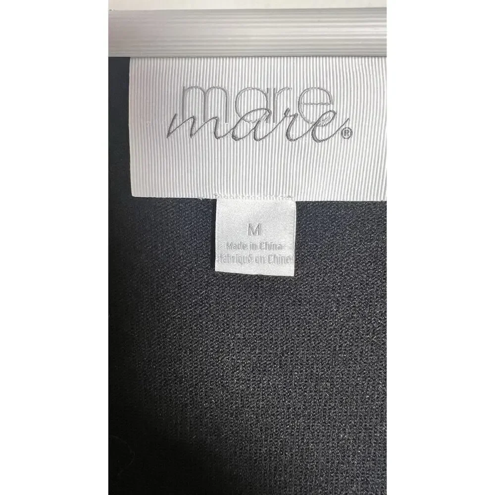 Anthropologie x Mare Knit Slip Twofer Black Midi Dress - Picture 9 of 13